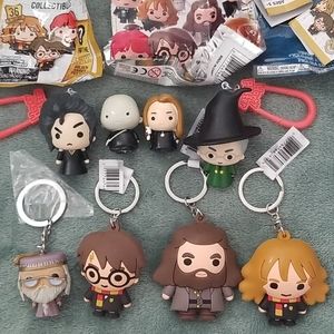 Lot of Harry Potter Keychains and pencil toppers